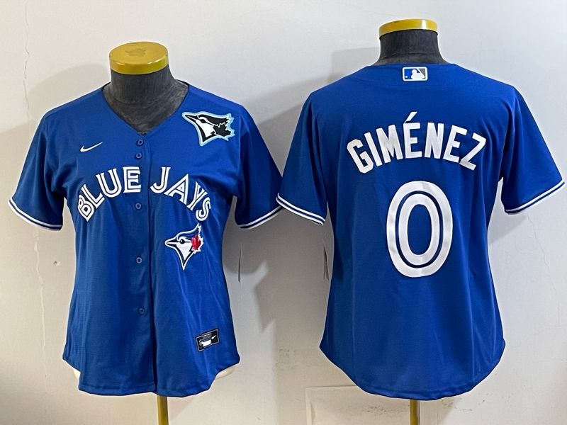 Youth 2026 Toronto Blue Jays #0 Gimenez Blue Game Nike MLB Jersey style 006
